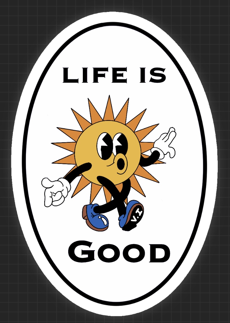 Image du produit Sticker Soleil - Sticker soleil rayonnant aux couleurs vives et énergisantes